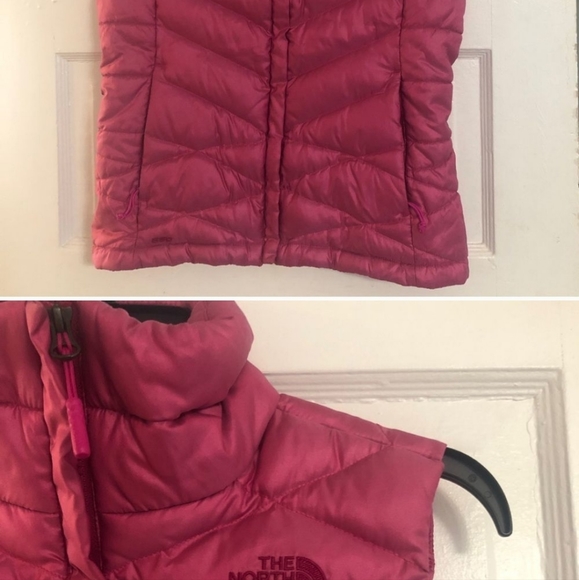 North Face Down 550 Puffer Vest Pink - Picture 4 of 5